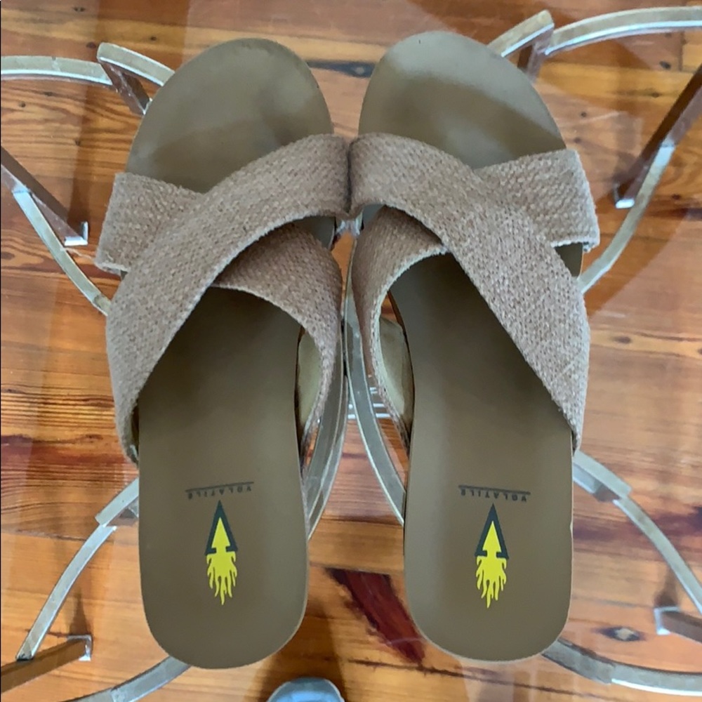 Volatile Slip-On Wedge Sandals